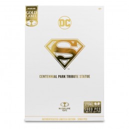 DC MULTIVERSE SUPERMAN CENTENNIAL PARK TRIBUTE GOLD LABEL ACTION FIGURE MC FARLANE