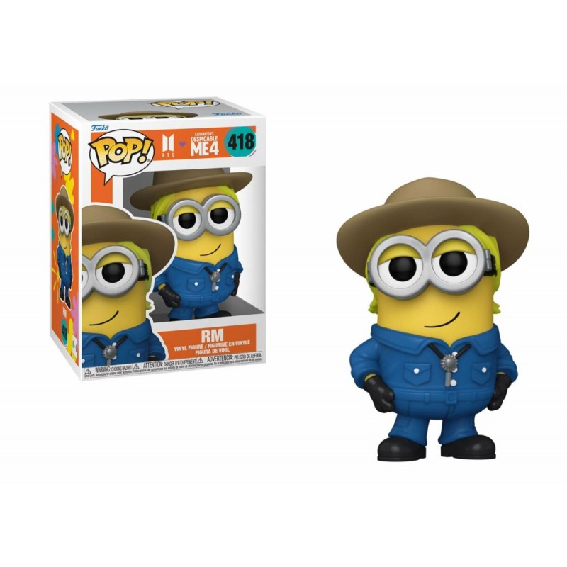 FUNKO FUNKO POP! DESPICABLE ME 4 X BTS RM BOBBLE HEAD FIGURE