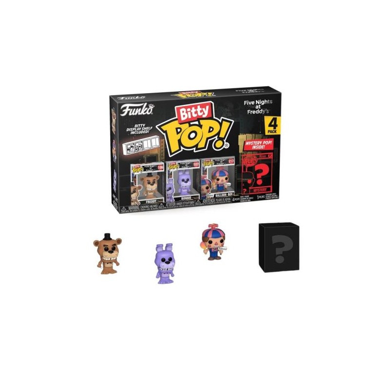 FUNKO BITTY POP! FIVE NIGHTS AT FREDDY'S 4 PACK FREDDY VINYL MINI FIGURE FUNKO