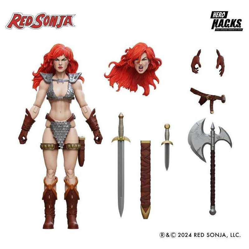 BOSS FIGHT STUDIO RED SONJA HERO H.A.C.K.S. SERIES ACTION FIGURE