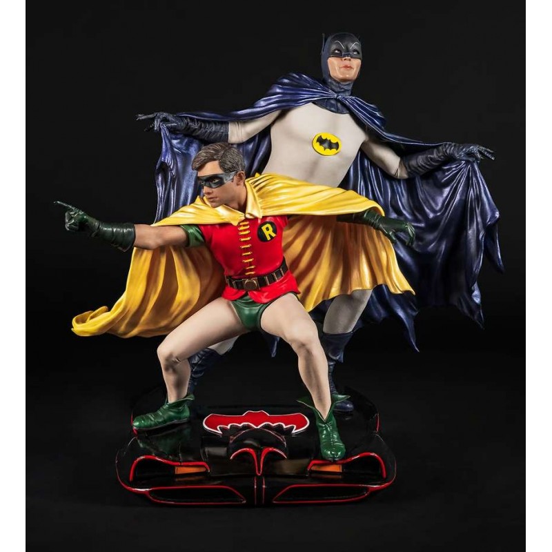 PURE ARTS DC COMICS BATMAN AND ROBIN 1966 STATUE FIGURE DIORAMA