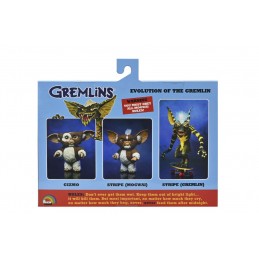 NECA GREMLINS EVOLUTION OF A GREMLIN 40TH ANN. BOX SET ACTION FIGURES