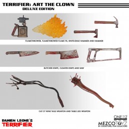 TERRIFIER ART THE CLOWN ONE:12 DELUXE ACTION FIGURE MEZCO TOYS