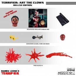 TERRIFIER ART THE CLOWN ONE:12 DELUXE ACTION FIGURE MEZCO TOYS