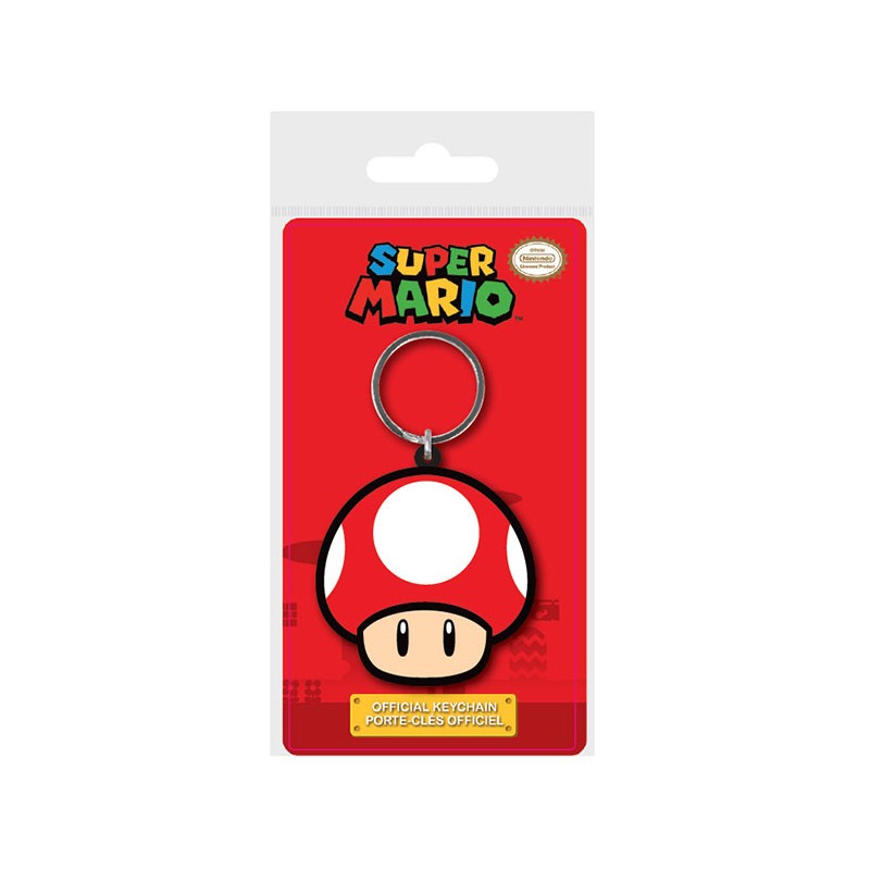 PYRAMID INTERNATIONAL SUPER MARIO MUSHROOM KEYCHAIN