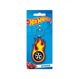 PYRAMID INTERNATIONAL HOT WHEELS BURNING TYRE KEYCHAIN