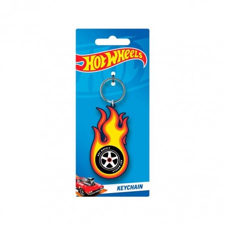 HOT WHEELS BURNING TYRE KEYCHAIN