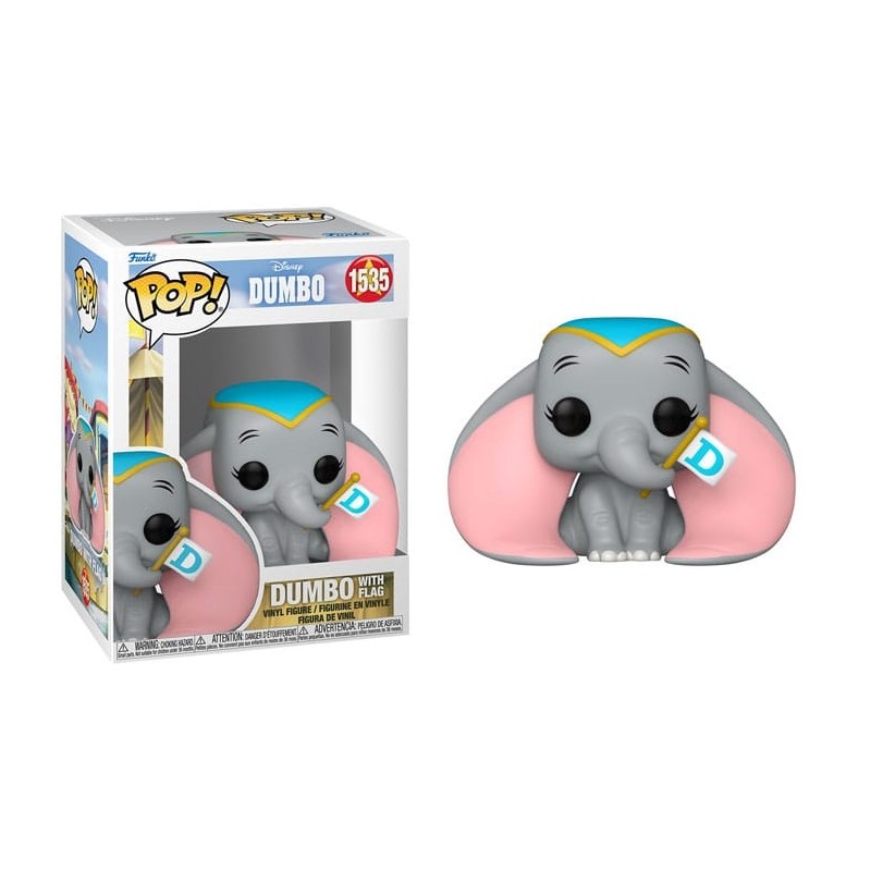 FUNKO POP! DISNEY DUMBO WITH FLAG BOBBLE HEAD FIGURE FUNKO