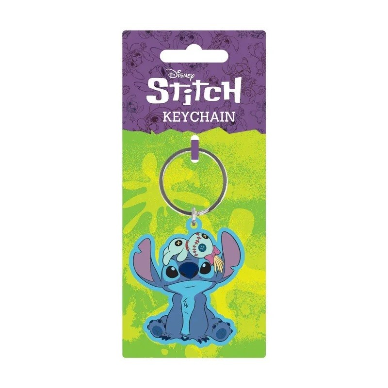 PYRAMID INTERNATIONAL DISNEY STITCH AND SCRUMP KEYCHAIN