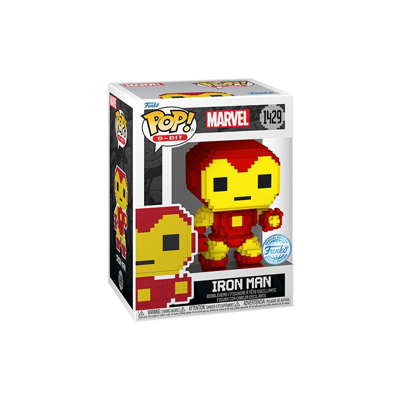 FUNKO POP! 8-bit MARVEL IRON MAN BOBBLE HEAD KNOCKER FIGURE FUNKO