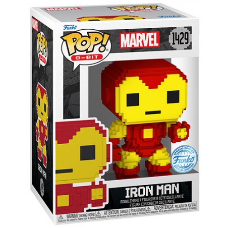 FUNKO POP! 8-bit MARVEL IRON MAN BOBBLE HEAD KNOCKER FIGURE