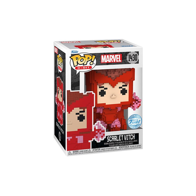 FUNKO POP! 8-bit MARVEL SCARLET WITCH BOBBLE HEAD KNOCKER FIGURE FUNKO