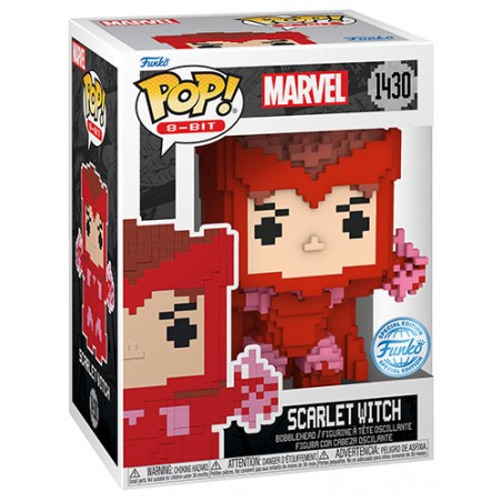 FUNKO POP! 8-bit MARVEL SCARLET WITCH BOBBLE HEAD KNOCKER FIGURE