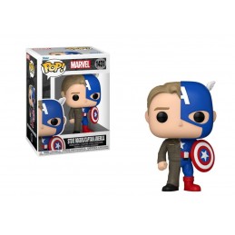 FUNKO FUNKO POP! MARVEL STEVE ROGERS CAPTAIN AMERICA BOBBLE HEAD FIGURE