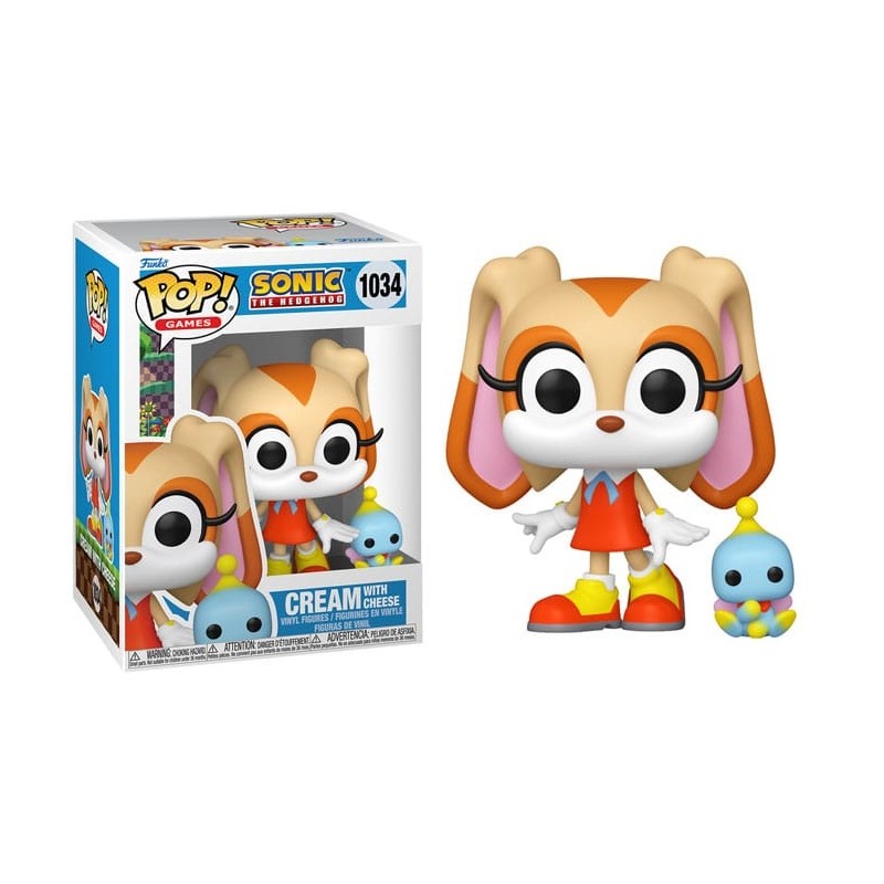 FUNKO FUNKO POP! GAMES SONIC THE HEDGEHOG CREAM WITH CHEESE BOBBLE HEAD