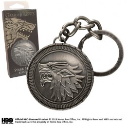 GAME OF THRONES STARK SHIELD METAL KEYCHAIN PORTACHIAVI KEYRING NOBLE COLLECTIONS