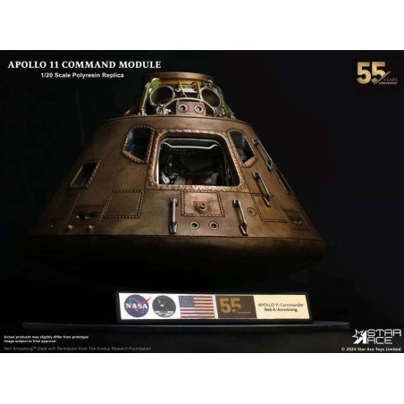 APOLLO 11COMMAND MODULE 1/20 SCALE REPLICA 55TH ANNIVERSARY