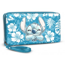 LILO AND STITCH ALOHA BLUE PORTAFOGLIO ZIP DONNA KARACTERMANIA