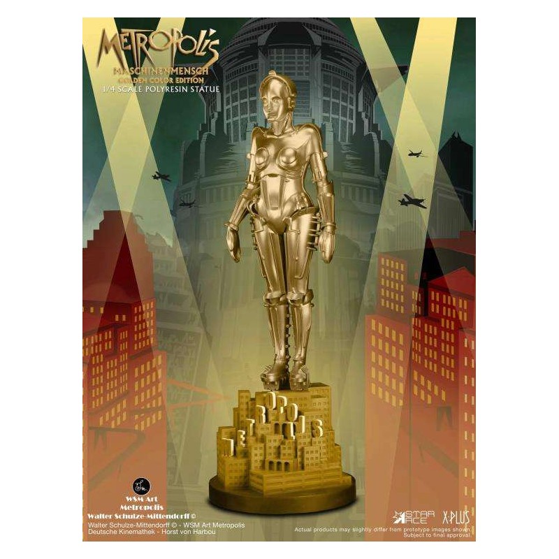 METROPOLIS MASCHINENMENSCH GOLDEN COLOR EDITION 1/4 STATUA IN RESINA STAR ACE