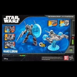 HASBRO TRANSFORMERS X STAR WARS THE MANDALORIAN N-1 STARFIGHTER ACTION FIGURE