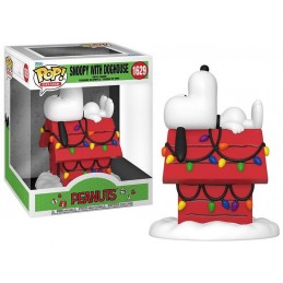 FUNKO FUNKO POP! DELUXE PEANUTS HOLIDAY SNOOPY WITH DOGHOUSE BOBBLE HEAD FIGURE