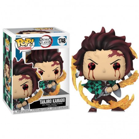 FUNKO POP! DEMON SLAYER 1748 TANJIRO KAMADO SUN BREATHING BOBBLE HEAD FIGURE