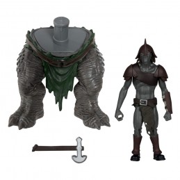 THE LORD OF THE RINGS THE WAR OF THE ROHIRRIM SET BAF SNOW TROLL ACTION FIGURES MC FARLANE