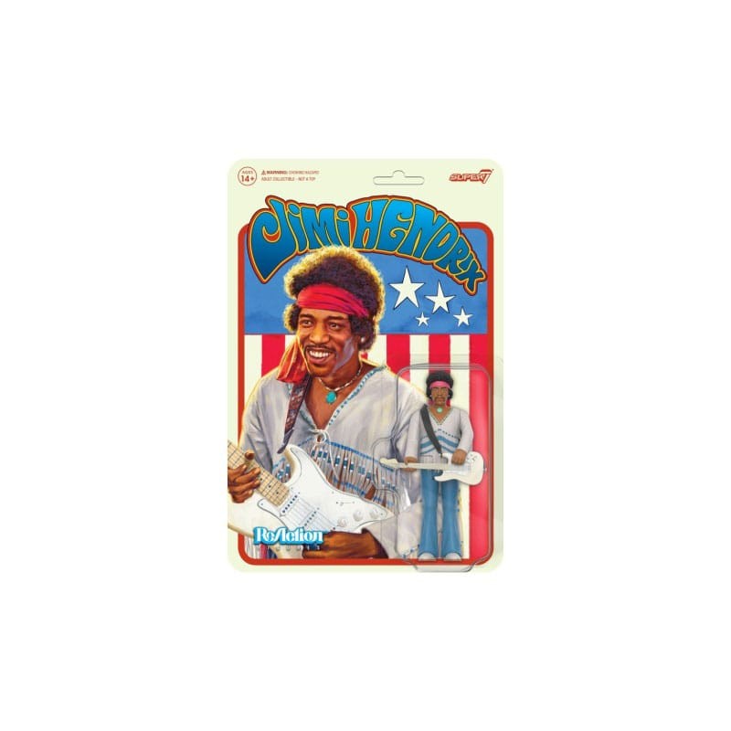 SUPER7 JIMI HENDRIX FESTIVAL REACTION ACTION FIGURE