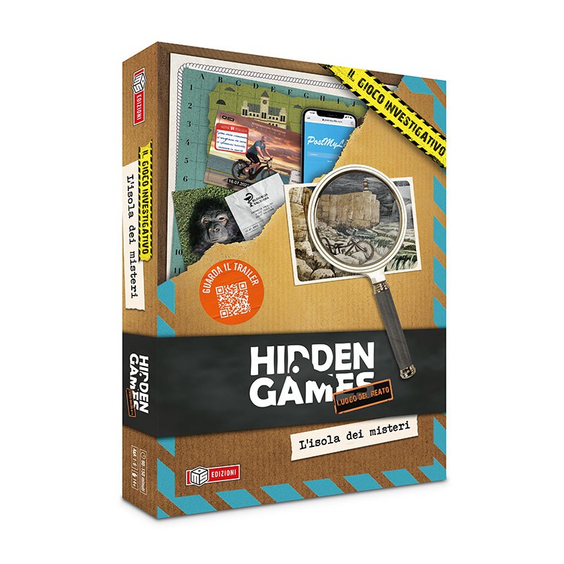 HIDDEN GAMES L'ISOLA DEI MISTERI - GIOCO DA TAVOLO ITALIANO MS EDIZIONI