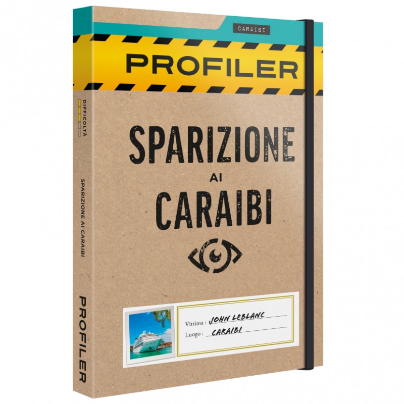 PROFILER SPARIZIONE AI CARAIBI - GIOCO DA TAVOLO ITALIANO MS EDIZIONI