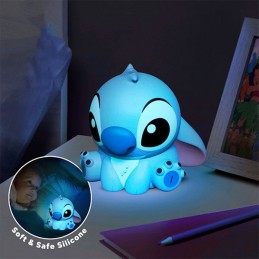 DISNEY STITCH SQUISHYGLO SILICONE LIGHT LAMPADA 15CM PALADONE PRODUCTS