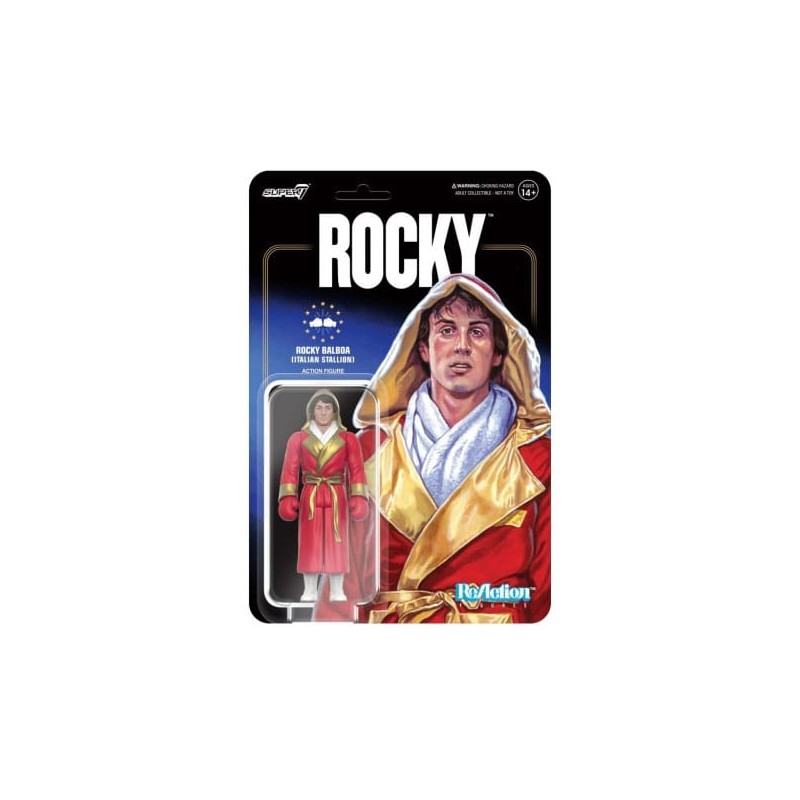 SUPER7 ROCKY BALBOA THE ITALIAN STALLION REACTION ACTION FIGURE