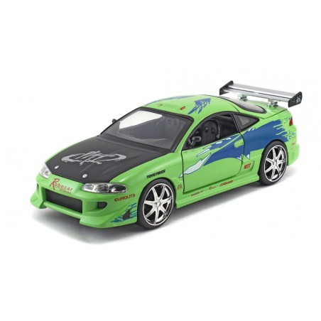 FAST AND FURIOUS DIE CAST METAL 1995 MITSUBISHI ECLIPSE 1/24 MODEL