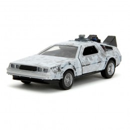 BACK TO THE FUTURE DELOREAN FROZEN TIME MACHINE DIE CAST 1/32 MODEL JADA TOYS