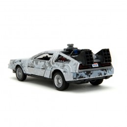 BACK TO THE FUTURE DELOREAN FROZEN TIME MACHINE DIE CAST 1/32 MODEL JADA TOYS