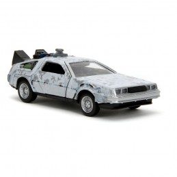 BACK TO THE FUTURE DELOREAN FROZEN TIME MACHINE DIE CAST 1/32 MODEL JADA TOYS