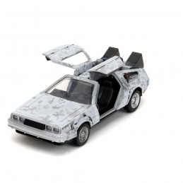 BACK TO THE FUTURE DELOREAN FROZEN TIME MACHINE DIE CAST 1/32 MODEL JADA TOYS