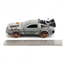 JADA TOYS BACK TO THE FUTURE PART III RAILROAD WHEELS DELOREAN DIE CAST 1/32 MODEL