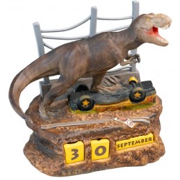 JURASSIC PARK CALENDARIO PERPETUO T-REX FIGURE DIORAMA GRUPO ERIK