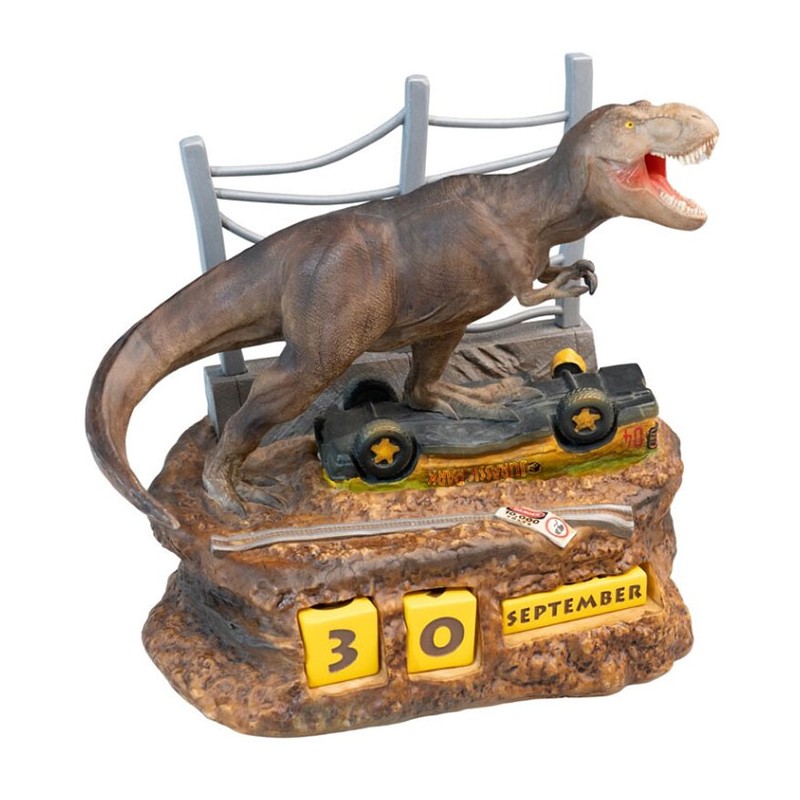 JURASSIC PARK CALENDARIO PERPETUO T-REX FIGURE DIORAMA GRUPO ERIK