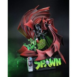 MC FARLANE SPAWN BLACK WHITE AND RED ALL OVER 1/10 STATUE FIGURE