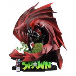 MC FARLANE SPAWN BLACK WHITE AND RED ALL OVER 1/10 STATUE FIGURE