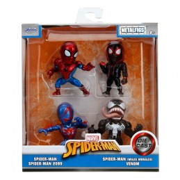 MARVEL SPIDER-MAN NANO METALFIGS 4-PACK WAVE 1 MINI FIGURE JADA TOYS