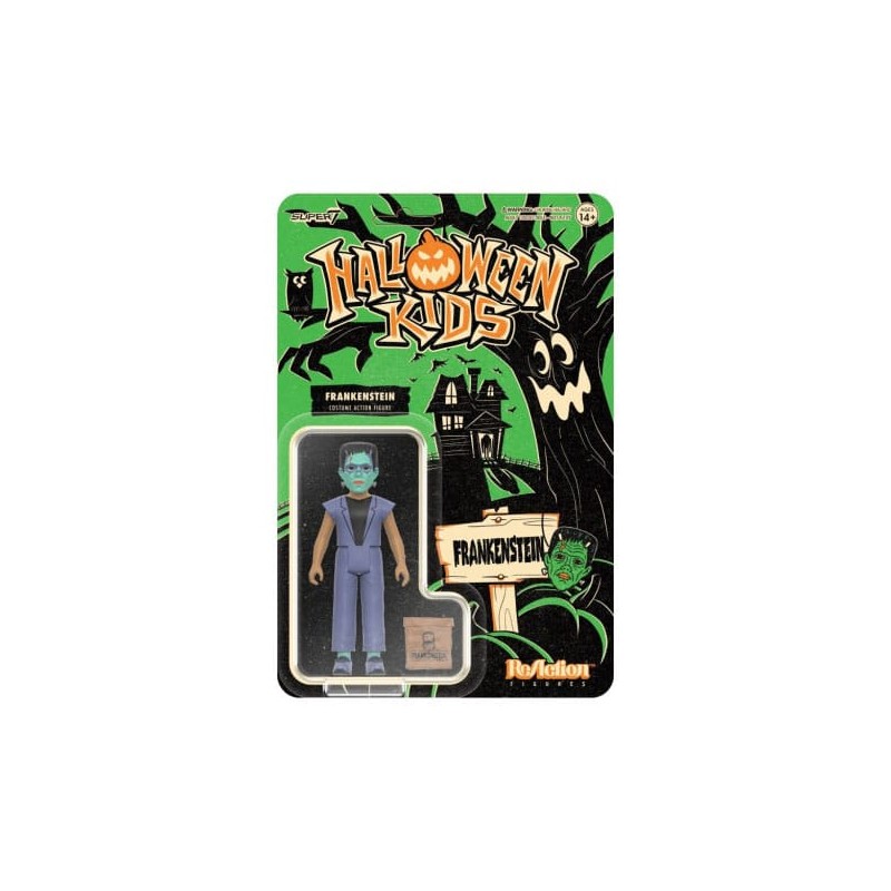 SUPER7 HALLOWEEN KIDS FRANKENSTEIN REACTION ACTION FIGURE