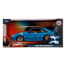 FAST AND FURIOUS DIE CAST METAL 1989 FORD MUSTANG GT 1/24 MODEL JADA TOYS