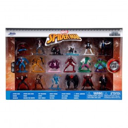 MARVEL SPIDER-MAN WAVE 9 NANO METALFIG 18X METAL DIECAST MINI FIGURE SET JADA TOYS