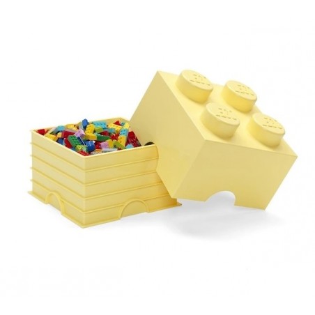 LEGO BRICK 4 CONTENITORE GIALLO