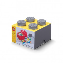 ROOM COPENHAGEN LEGO BRICK 4 KNOB GREY STORAGE