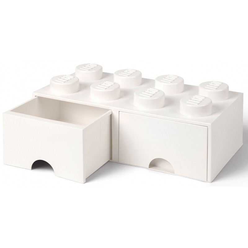 LEGO BRICK 8 DOPPIO CASSETTO BIANCO ROOM COPENHAGEN