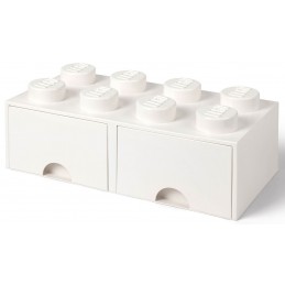 LEGO BRICK 8 DOPPIO CASSETTO BIANCO ROOM COPENHAGEN